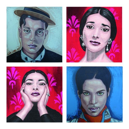 Portraits de 15x15cm chaque
