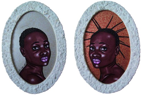 "Sisters" 1&2 - 2001 - 68x48 cm