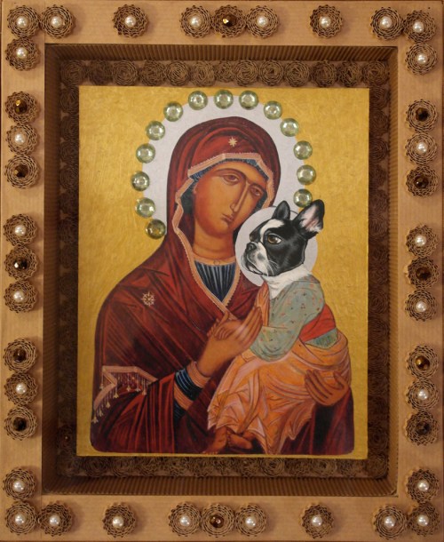 Vierge à l'Enfant N°4 - 2013 - 28x23 cm